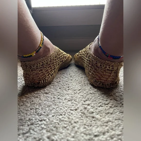 Stretchy Gold Gypsy Moccasin - Picture 3 of 9